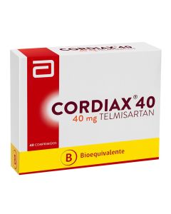 Cordiax 40 - 40mg Telmisartán - 40 Comprimidos