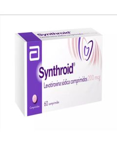 Synthroid - 200mcg Levotiroxina - 60 Comprimidos