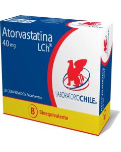 Atorvastatina 40mg - 30 Comprimidos Recubiertos