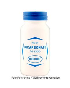 Bicarbonato de Sodio - Pote con 200gr Polvo