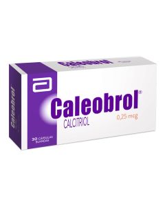 Caleobrol - 0,25mcg Calcitriol - 30 Cápsulas Blandas