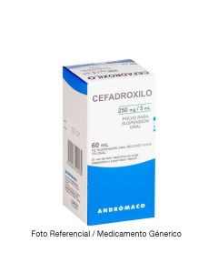 Cefadroxilo 250mg/5ml - 60ml Polvo para Suspensión Oral