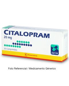Citalopram 20mg - 30 Comprimidos Recubiertos