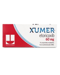 Xumer - 60mg Etoricoxib - 14 Comprimidos Recubiertos